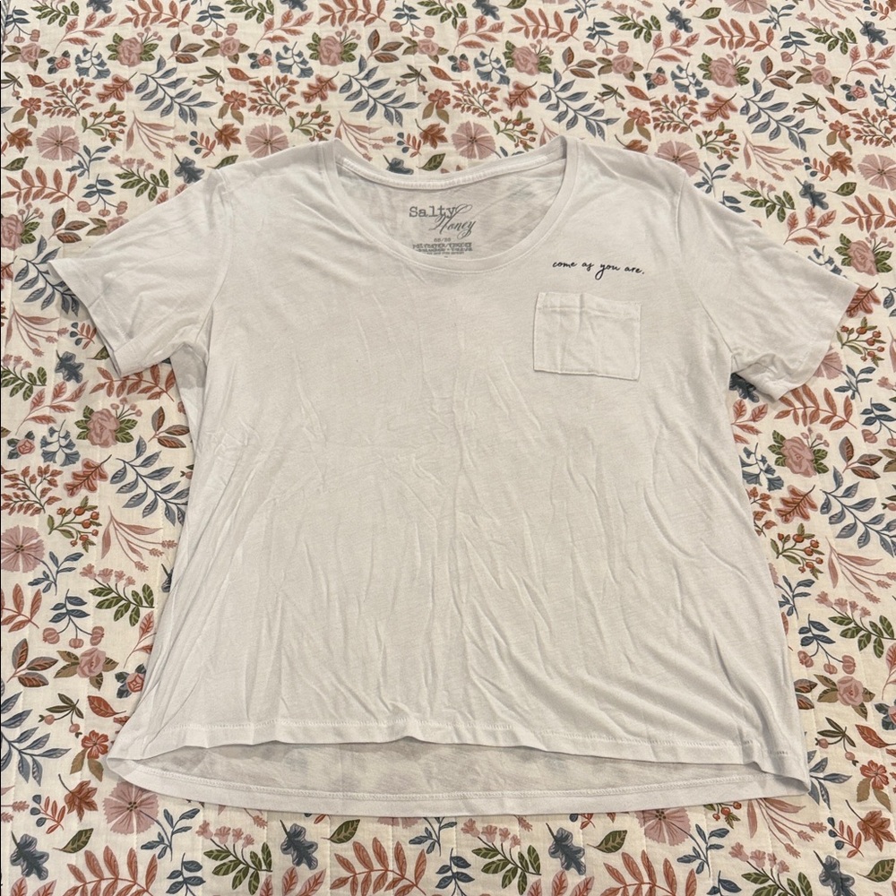 Salty Honey White Short Sleeve Tee